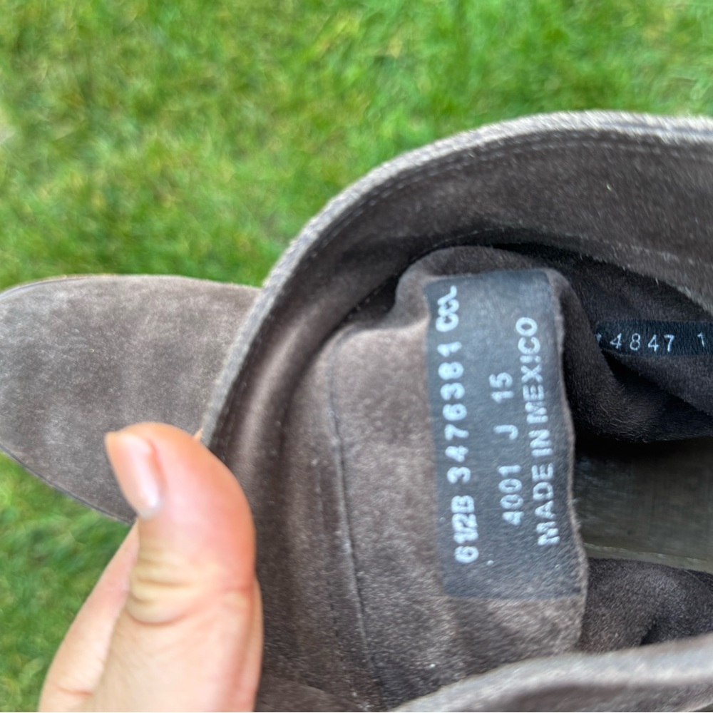 Suede Ankle Booties in Brown - Picture 16 of 16